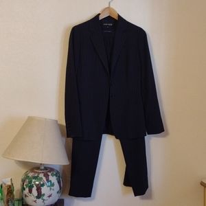 A suit with matching pants,